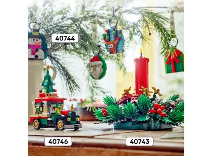 LEGO® Iconic 40743 Vánoční dekorace na stůl