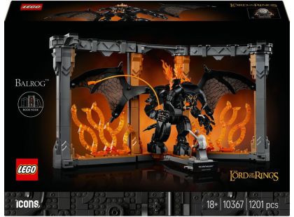 LEGO® Icons 10367 Knižní zarážka: Pán prstenů – Balrog™