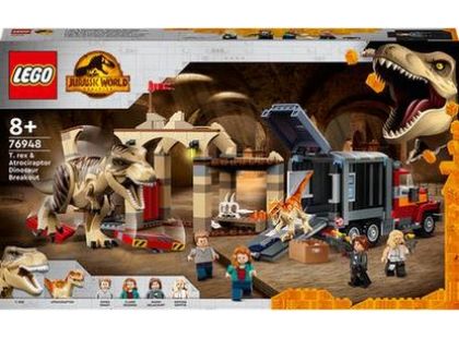LEGO® Jurassic World™ 76948 Útěk T-rexu a atrociraptoru
