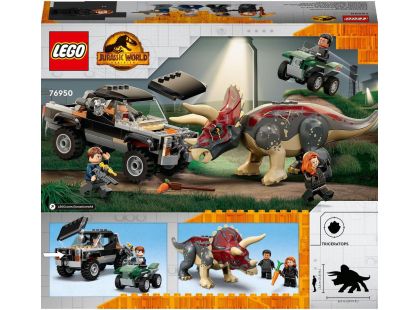 LEGO® Jurassic World™ 76950 Útok triceratopsu na pick-up