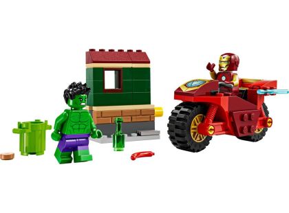 LEGO® Marvel 76287 Iron Man s motorkou a Hulk - Poškozený obal