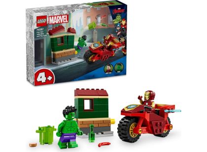 LEGO® Marvel 76287 Iron Man s motorkou a Hulk - Poškozený obal