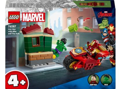 LEGO® Marvel 76287 Iron Man s motorkou a Hulk - Poškozený obal