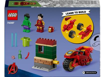 LEGO® Marvel 76287 Iron Man s motorkou a Hulk - Poškozený obal