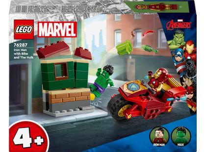 LEGO® Marvel 76287 Iron Man s motorkou a Hulk