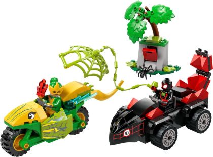 LEGO® Marvel Spidey a jeho úžasní přátelé 11198 Spin, Electro a naháněčka s dinosauřím vozidlem