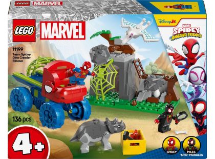 LEGO® Marvel Spidey a jeho úžasní přátelé 11199 Spideyho tým a záchrana dinosaurů s truckem