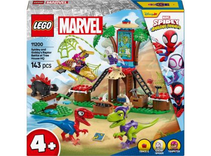 LEGO® Marvel Spidey a jeho úžasní přátelé 11200 Spidey, Gobby a raptoří bitva na základně na stromě