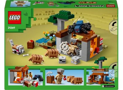 LEGO® Minecraft® 21269 Výprava do dolů a pásovec - Poškozený obal