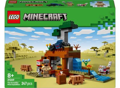 LEGO® Minecraft® 21269 Výprava do dolů a pásovec