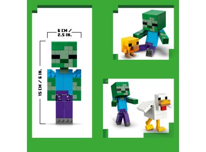 LEGO® Minecraft® 21582 Kuřecí žokej