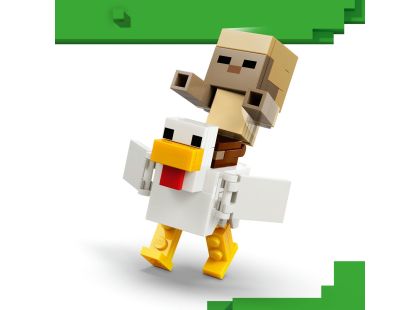 LEGO® Minecraft® 21592 Kuřecí žokej a útok v poušti