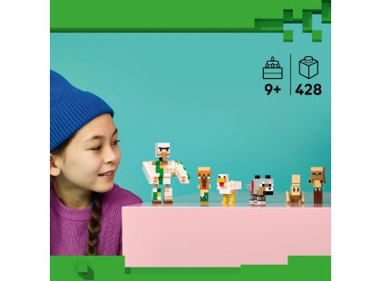 LEGO® Minecraft® 21592 Kuřecí žokej a útok v poušti