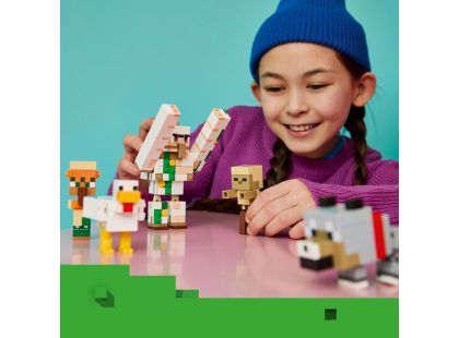 LEGO® Minecraft® 21592 Kuřecí žokej a útok v poušti