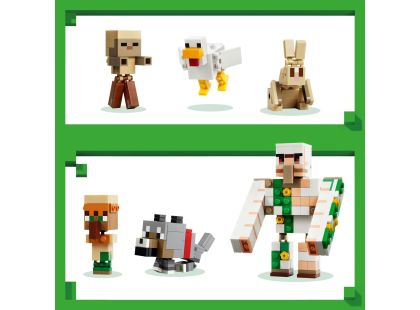 LEGO® Minecraft® 21592 Kuřecí žokej a útok v poušti