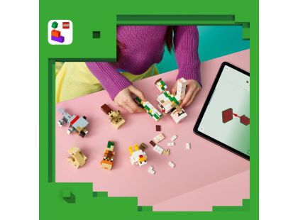 LEGO® Minecraft® 21592 Kuřecí žokej a útok v poušti
