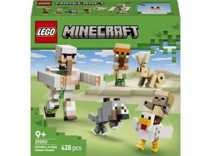LEGO® Minecraft® 21592 Kuřecí žokej a útok v poušti
