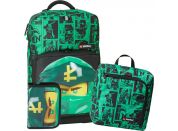 LEGO® Ninjago Green Optimo Plus školní batoh, 3dílný set