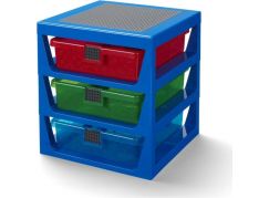 LEGO® organizér se třemi zásuvkami - modrá