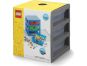 LEGO® organizér se třemi zásuvkami tmavě šedá 4