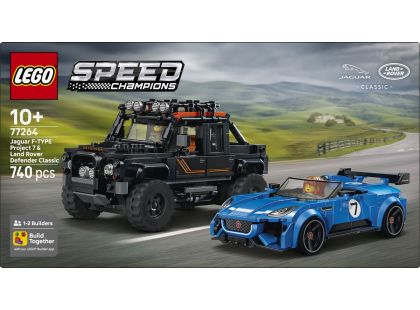 LEGO® Speed Champions 77264 Jaguar Project 7 a Land Rover Defender
