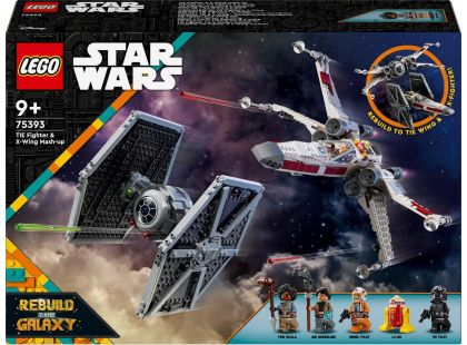 LEGO® Star Wars™ 75393 Stíhačka TIE a X-wing – kombinovaná stavebnice