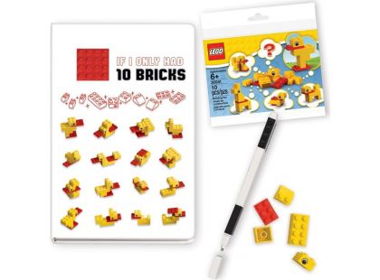 LEGO® Stationery Classic Kachny zápisník s perem a stavebnicí