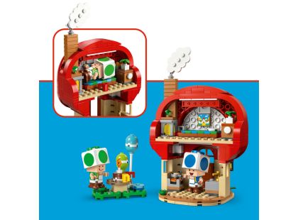 LEGO® Super Mario™ 72041 Toad a párty v jeho domku