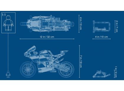 LEGO® Technic 42107 Ducati Panigale V4 R - Poškozený obal