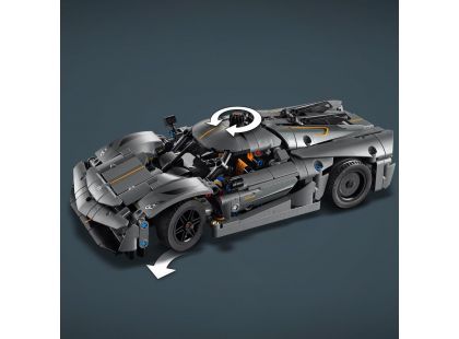 LEGO® Technic 42173 Šedé hyperauto Koenigsegg Jesko Absolut