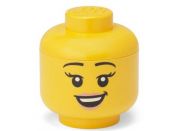 LEGO® úložná hlava (mini) - šťastná dívka