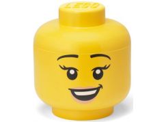 LEGO® úložná hlava (velikost L) - šťastná dívka