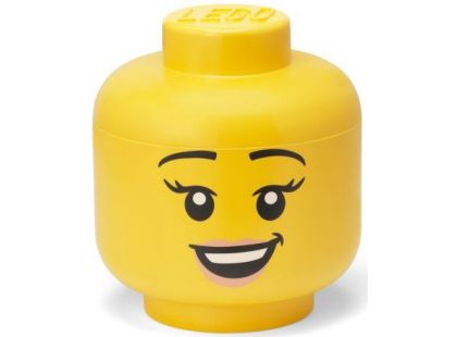 LEGO® úložná hlava (velikost L) - šťastná dívka