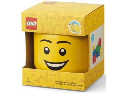 LEGO® úložná hlava (velikost L) - šťastný chlapec