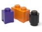 LEGO® úložné boxy Multi-Pack 3 ks - fialová, černá, oranžová 2