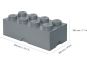LEGO® Úložný box 25 x 50 x 18 cm - Tmavě šedá - Poškozený obal 3