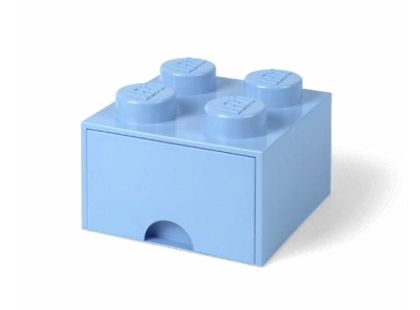 LEGO® Úložný box 4 se šuplíkem Světle modrá - Poškozený obal