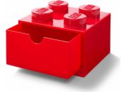 LEGO® úložný box 4 se šuplíky - červená