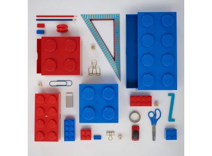 LEGO® úložný box 4 se šuplíky - modrá
