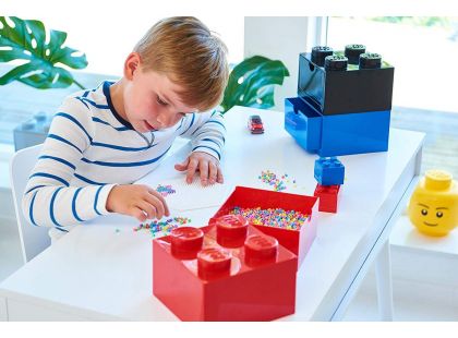 LEGO® úložný box 4 se šuplíky - modrá