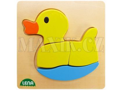 Lena Dřevěné puzzle Kačenka