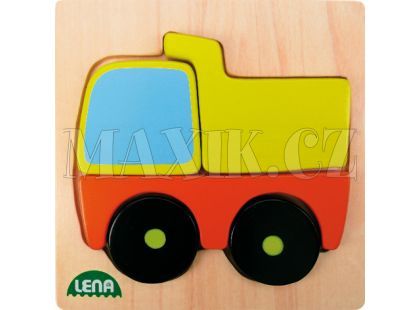 Lena Dřevěné puzzle Nákladní auto