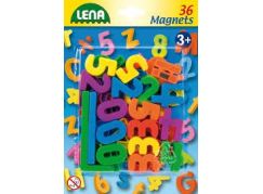 Lena Magnetické číslice 36 ks - Poškozený obal