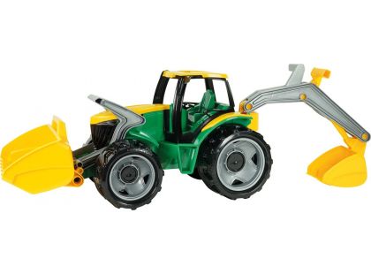 Lena Traktor se lžíci a bagrem zeleno žlutý
