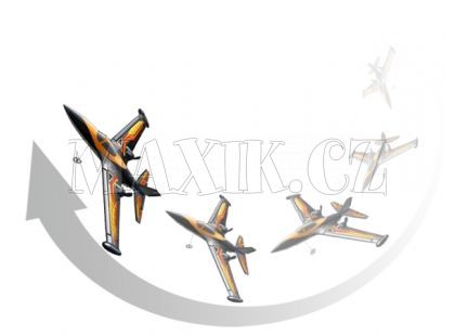 Letadlo X-Twin R/C Air Acrobat - Oranžová