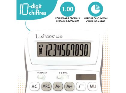 Lexibook 10místná kalkulačka s nastavitelným úhlem obrazovky