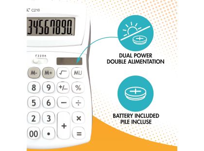 Lexibook 10místná kalkulačka s nastavitelným úhlem obrazovky