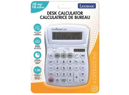 Lexibook 10místná kalkulačka s nastavitelným úhlem obrazovky