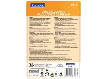Lexibook 10místná kalkulačka s nastavitelným úhlem obrazovky