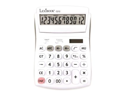 Lexibook 12místná kapesní kalkulačka s nastavitelným úhlem obrazovky